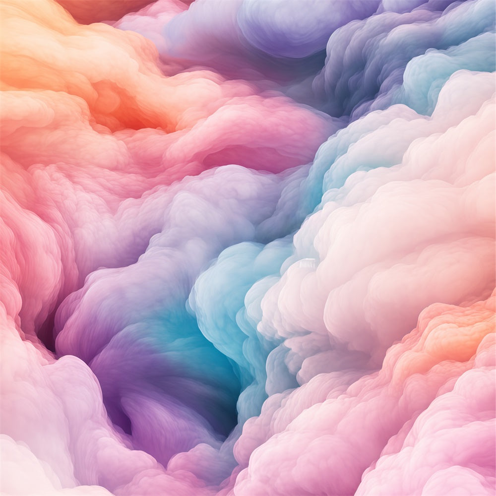 Wolken Fotohintergrund Regenbogen Nebel Wirbel Hintergrund BRP57-215