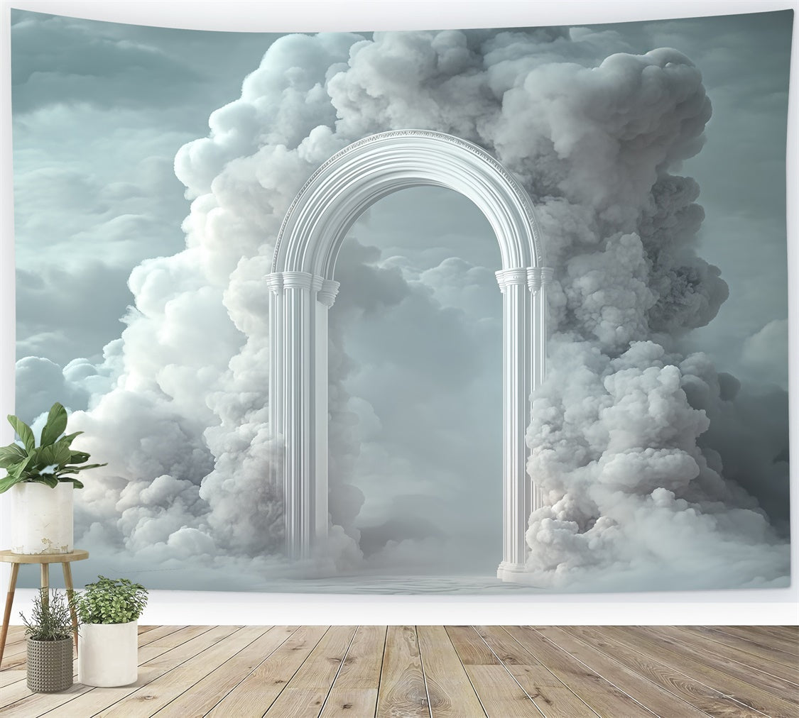 Wolken Backdrop Fotografie Wolkenfestung Bogen Fotohintergrund BRP57-217