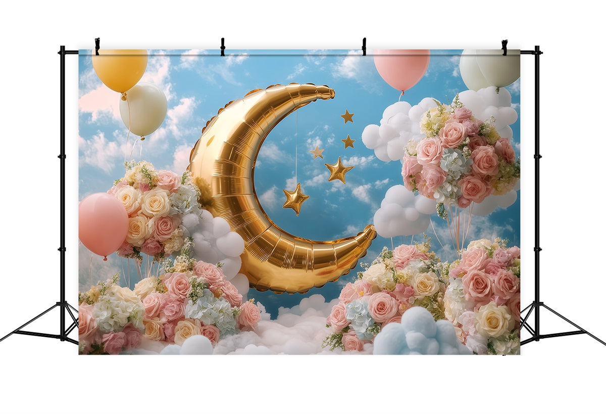 Himmel Backdrops Crescent Dream Ballon Foto Hintergrund BRP57-229