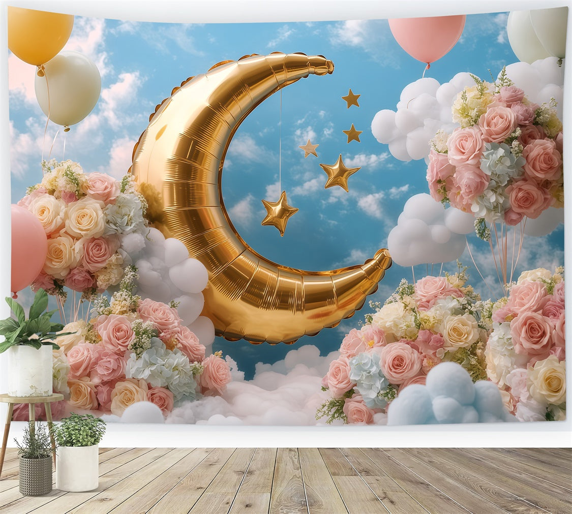 Himmel Backdrops Crescent Dream Ballon Foto Hintergrund BRP57-229