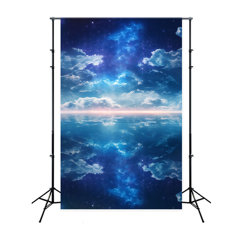 Sky Backdrop Galactic Peace Reflexion Foto Hintergrund BRP57-232