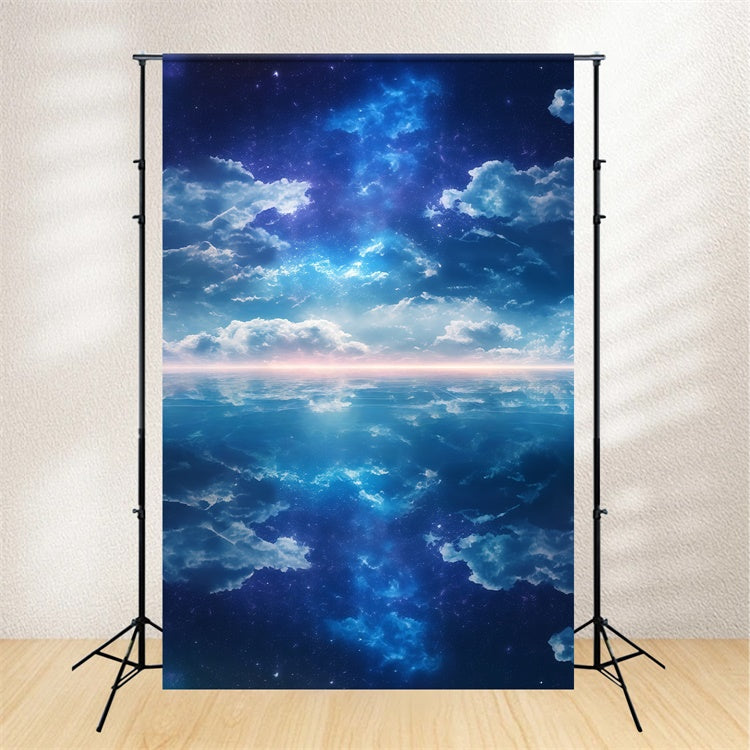 Sky Backdrop Galactic Peace Reflexion Foto Hintergrund BRP57-232