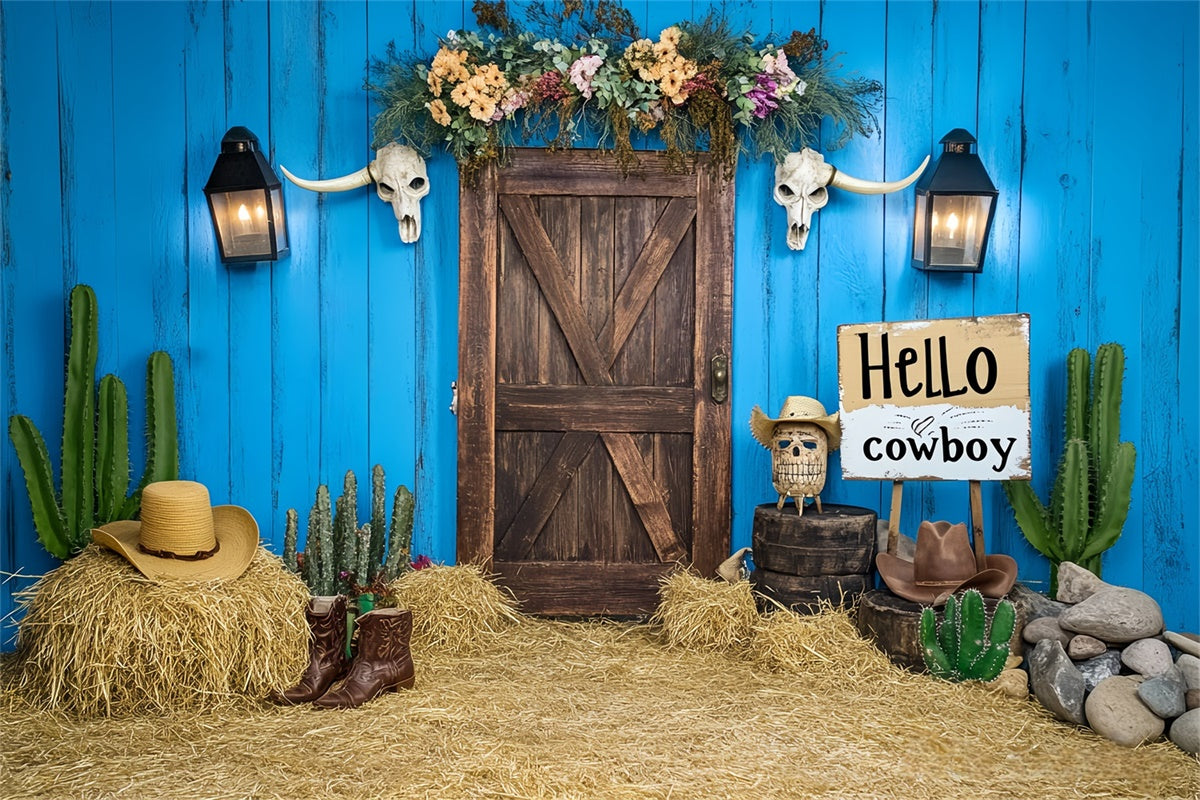 Kinder Backdrops Scheunentor Wild West Backdrop BRP57-253