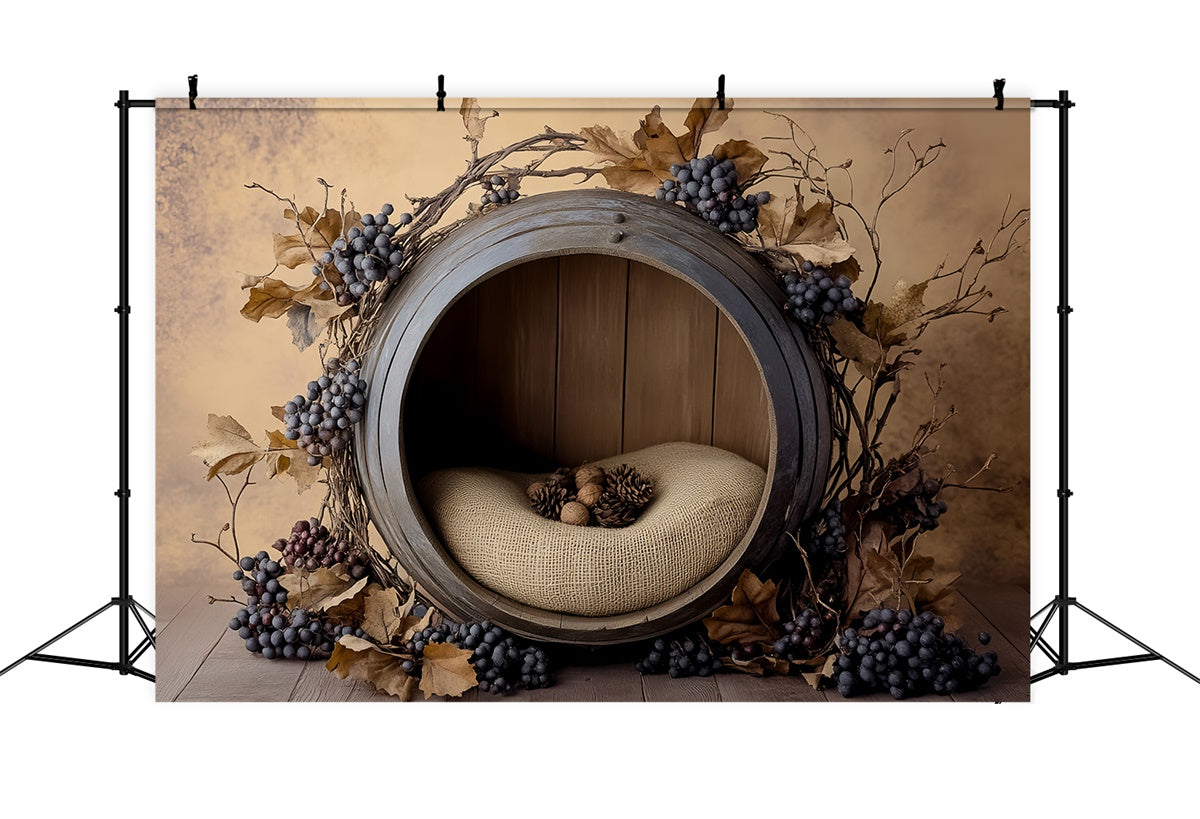 Neugeborenen-Fotohintergrund Weinberg Baby Wiege Hintergrund BRP57-267