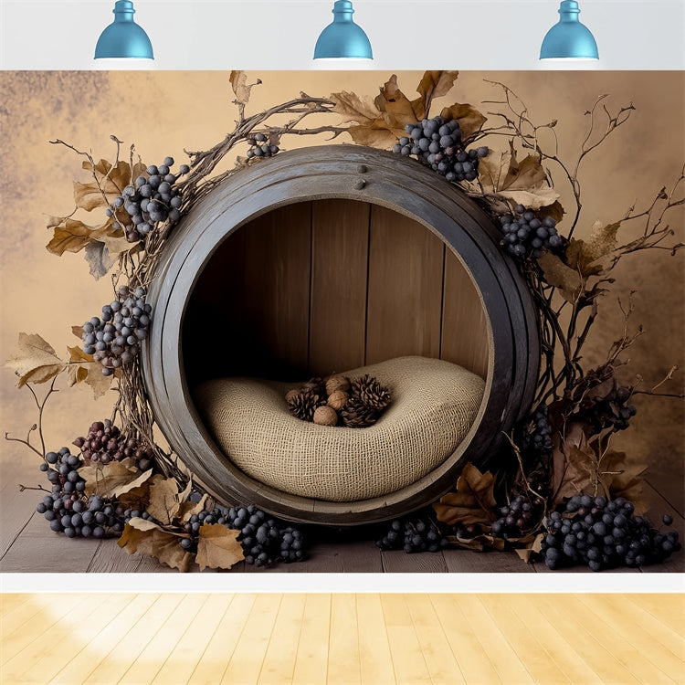 Neugeborenen-Fotohintergrund Weinberg Baby Wiege Hintergrund BRP57-267