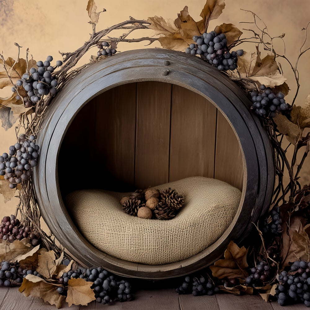 Neugeborenen-Fotohintergrund Weinberg Baby Wiege Hintergrund BRP57-267