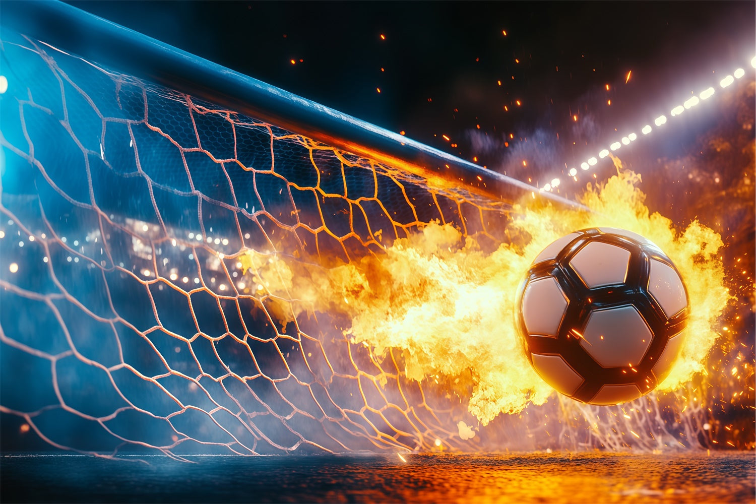 Fußball-Fotohintergrund Blazing Goal Impact Backdrop BRP57-316