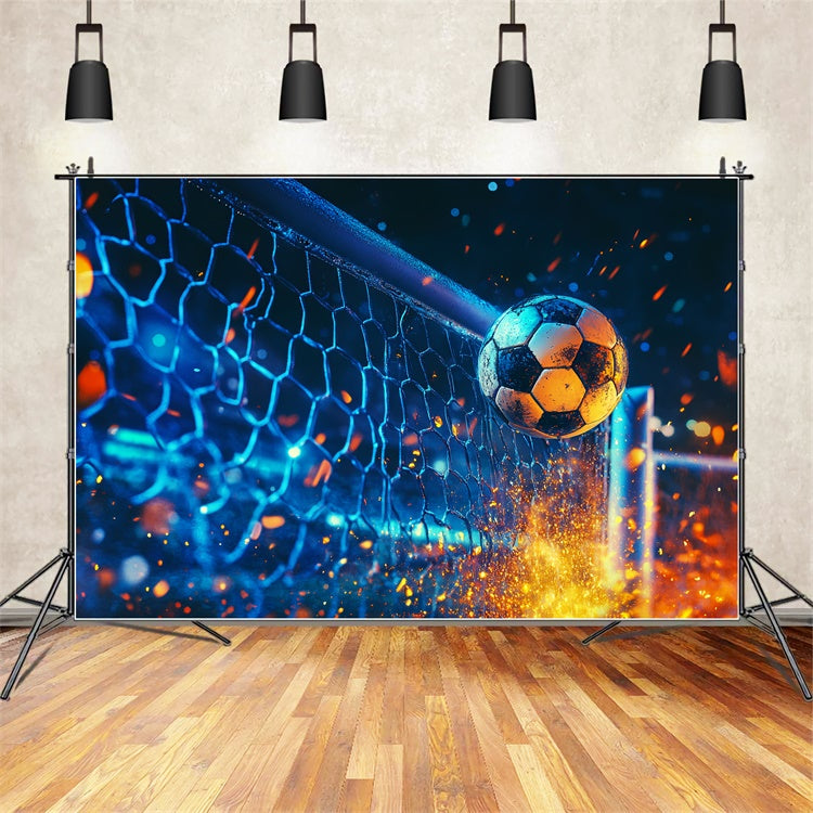 Fußball-Hintergrundkulisse Sparkshot Goal Impact Backdrop BRP57-317