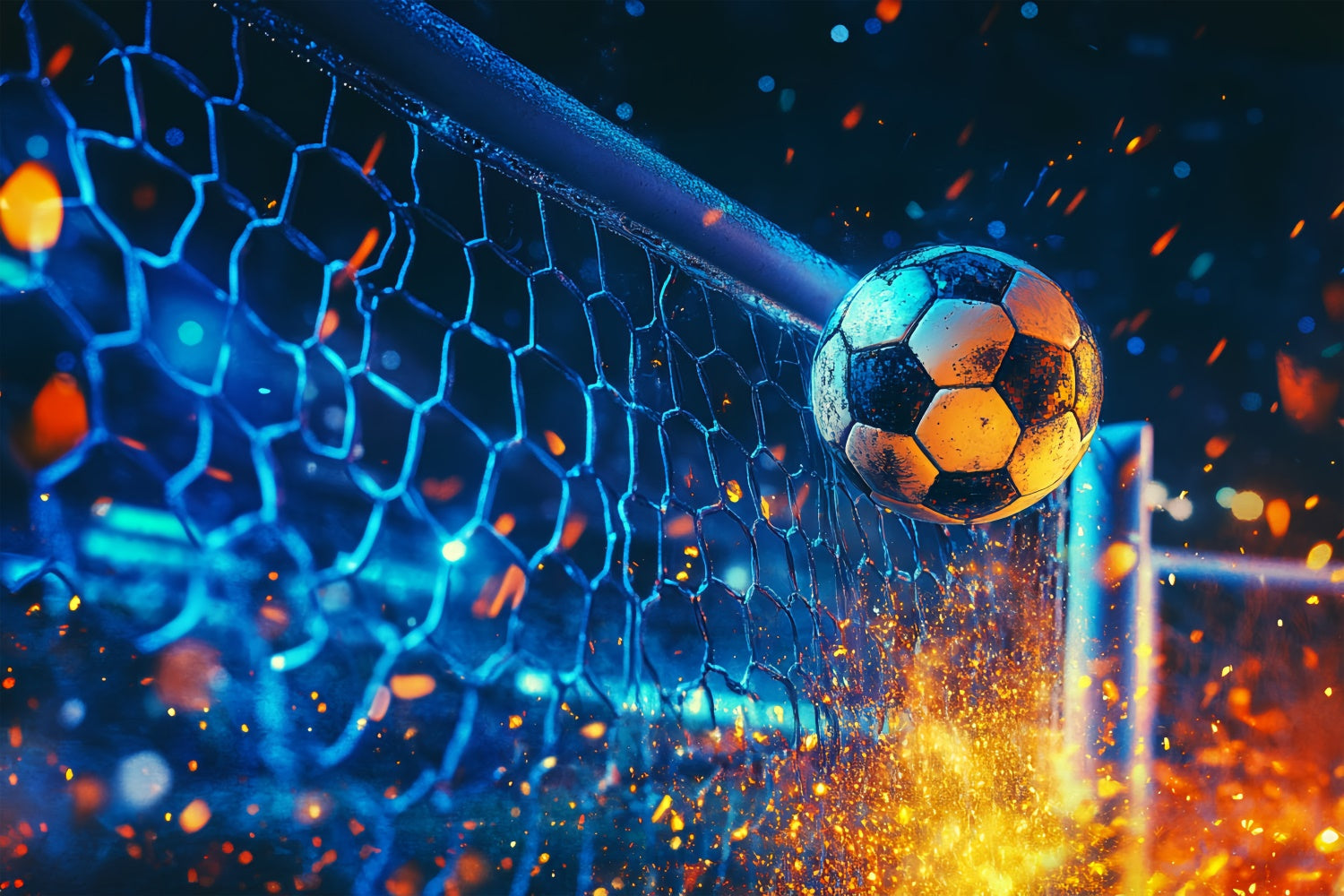 Fußball-Hintergrundkulisse Sparkshot Goal Impact Backdrop BRP57-317