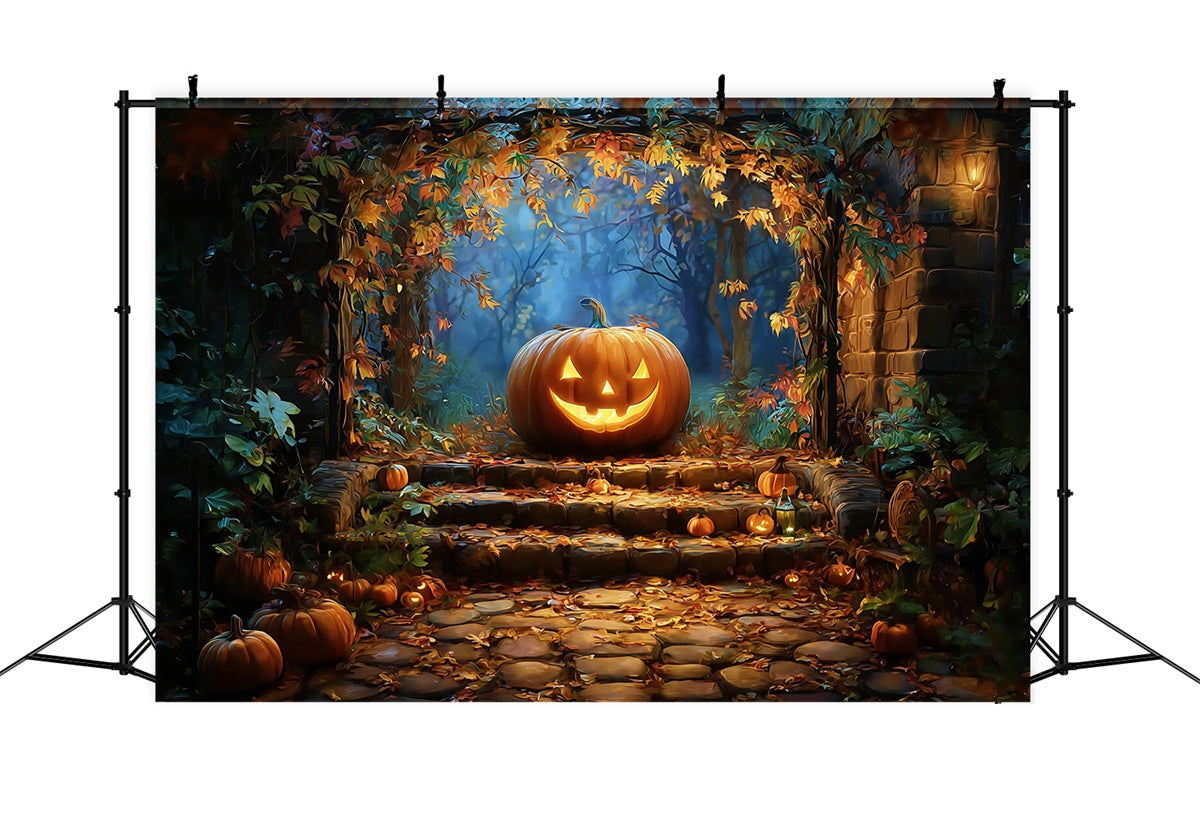 Halloween Fotografie Hintergrund Rustikaler Herbstzauber Hintergrund BRP57-67