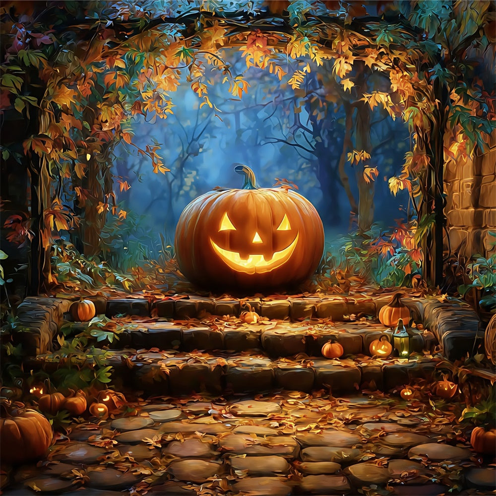 Halloween Fotografie Hintergrund Rustikaler Herbstzauber Hintergrund BRP57-67