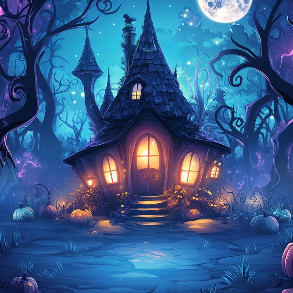 Haunted House Backdrop Verzaubertes Hexenhäuschen Backdrop BRP57-71