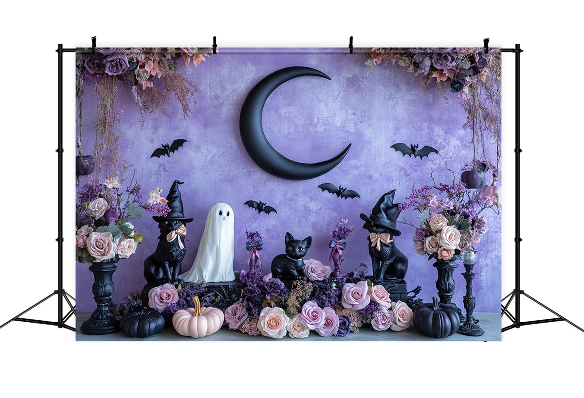 Halloween Wandhintergrund Verhexte Blüten Haustierhintergrund BRP57-76