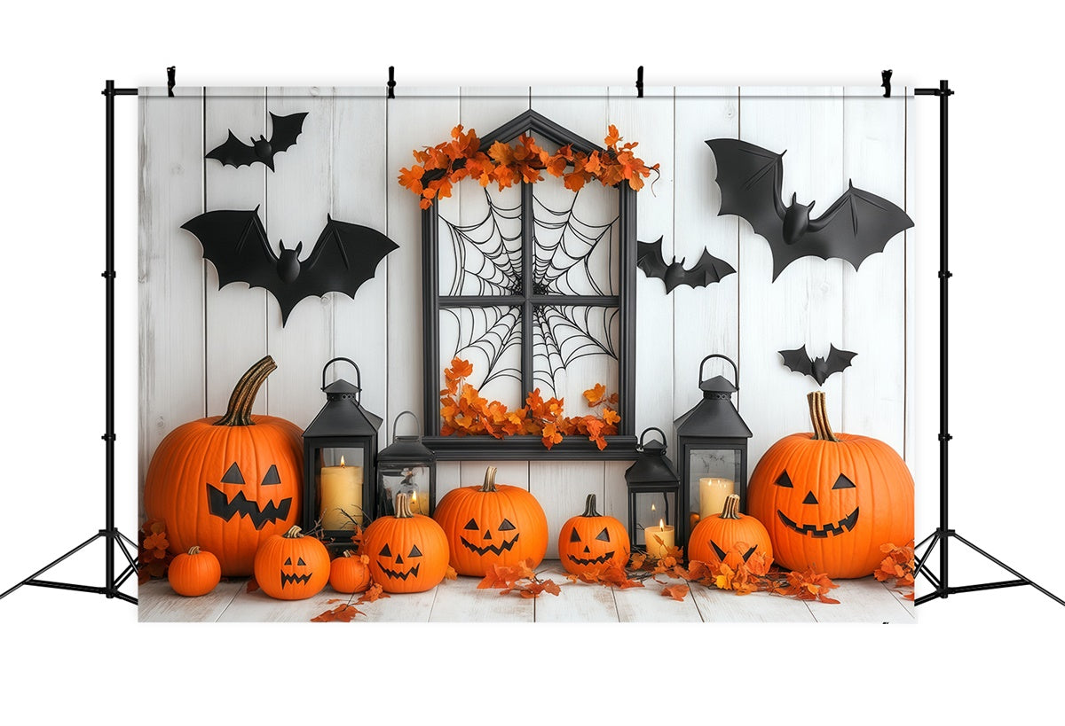 Halloween Wall Backdrop Gemütliche Kerze Kürbis Backdrop BRP57-80