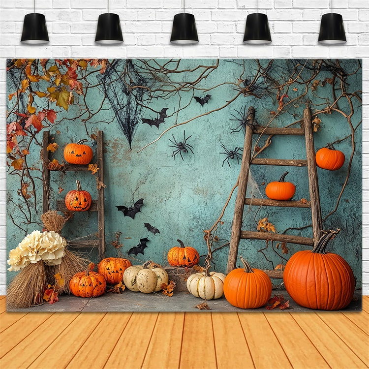 Halloween Wandhintergrund Spooky Vine Kürbis Backdrop BRP57-90