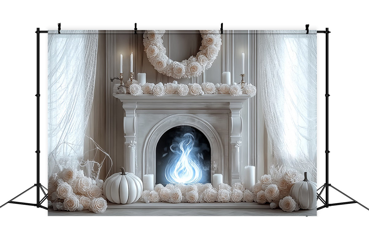 Halloween Backdrops Geisterhafte Eleganz Kamin Backdrop BRP57-94