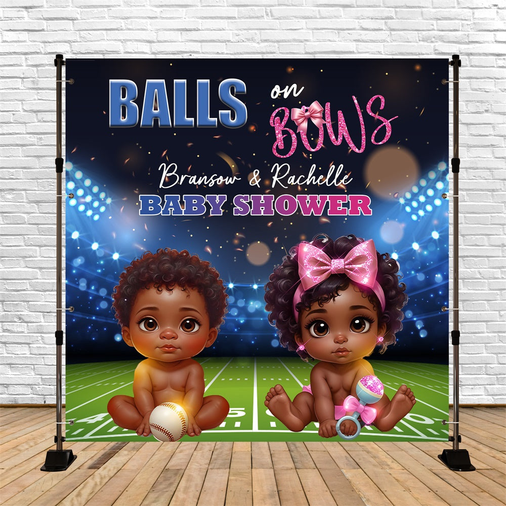 Baby Shower Backdrop Ideen Sport Sparkles Custom Backdrop BRP6-12