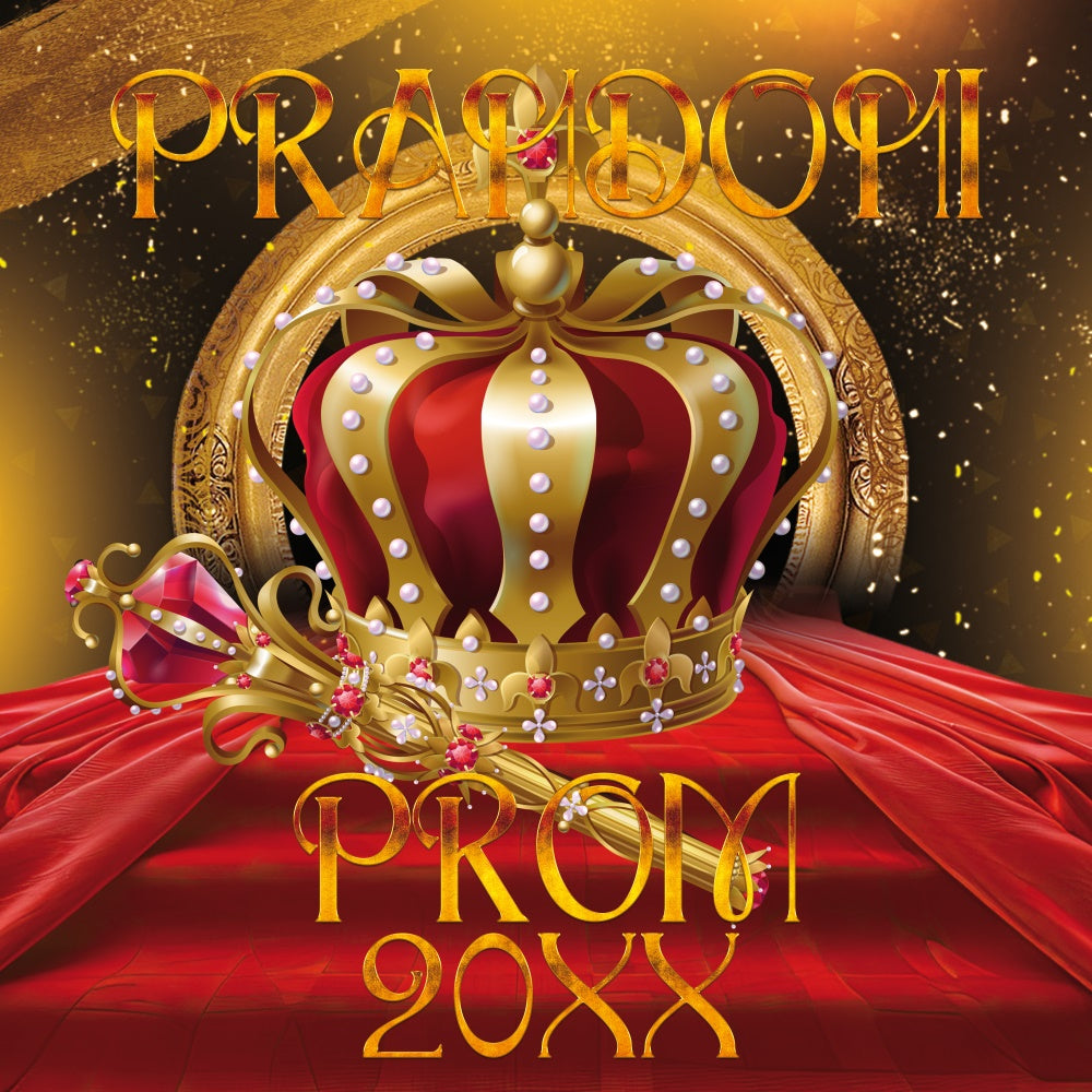 Abschlussball-Fotohintergrund Crown Jewel Personalisierter Party-Abschluss-Hintergrund BRP6-197