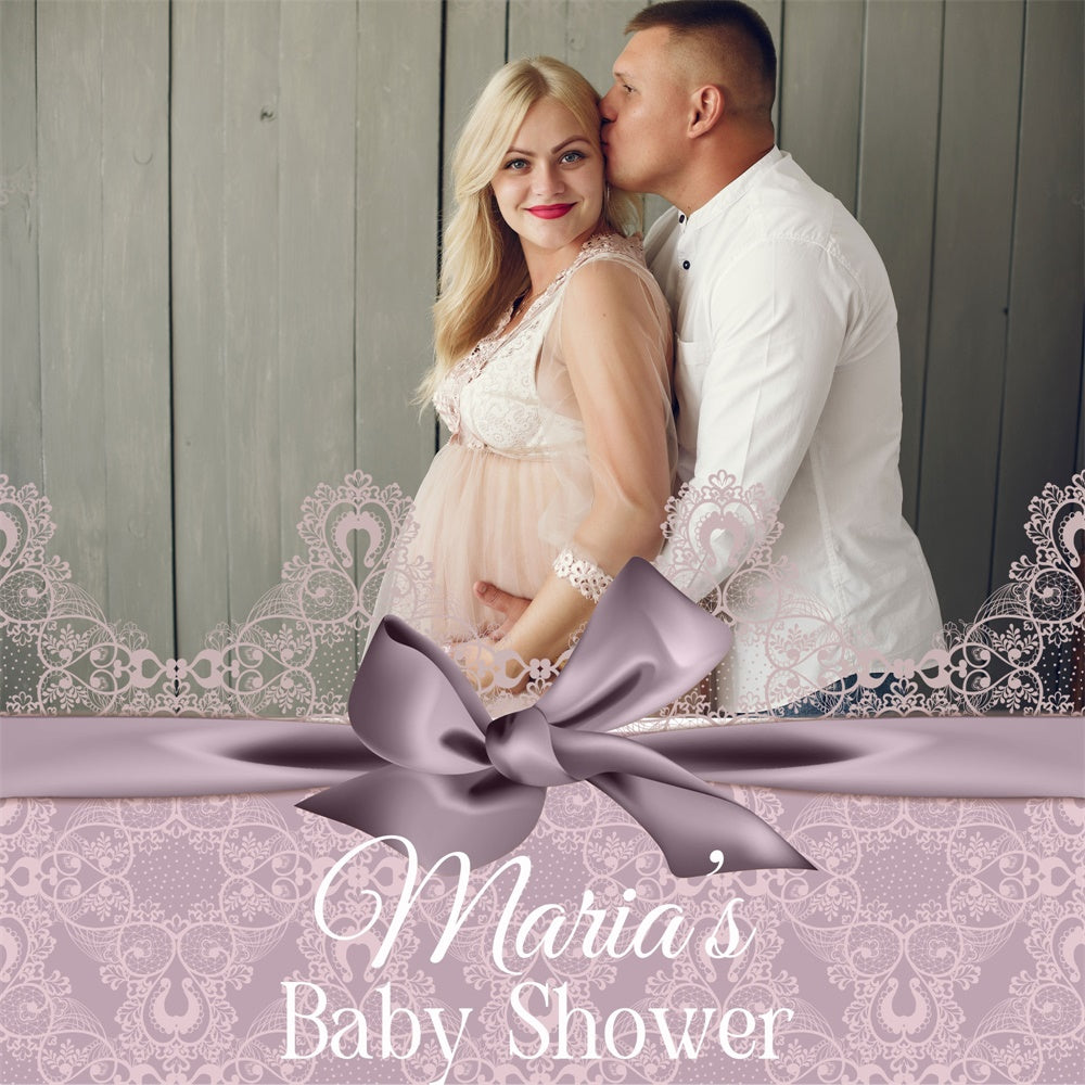 Baby Shower Backdrop Ideen Blush Lace Rustic Custom Backdrop BRP6-208