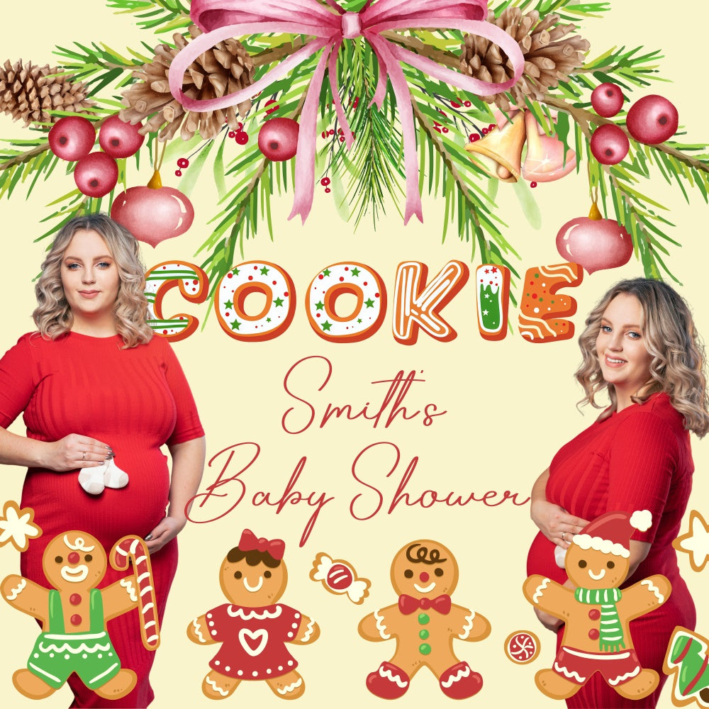 Weihnachten Backdrop Sweet Cookie Custom Baby Dusche Backdrops BRP6-22