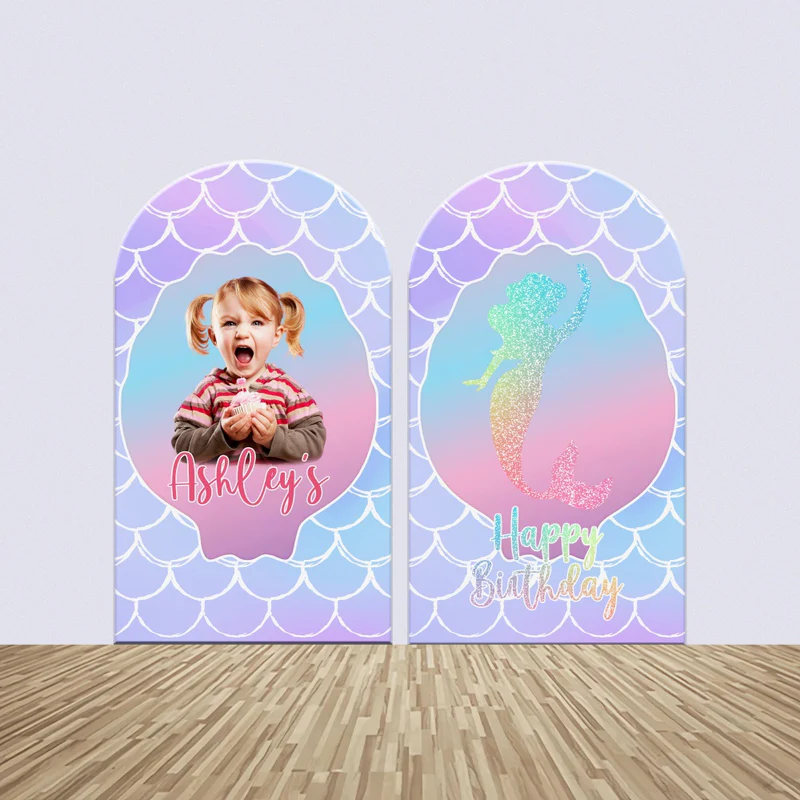 Mermaid Backdrop für Geburtstag Mermaid Sparkle Arch Backdrop Kit BRP6-84