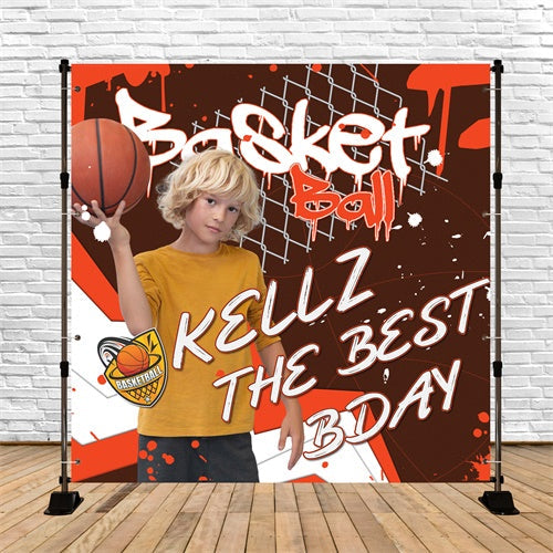 Happy Birthday Backdrops Street Hoop Bash Individuelles Backdrop BRP6-92
