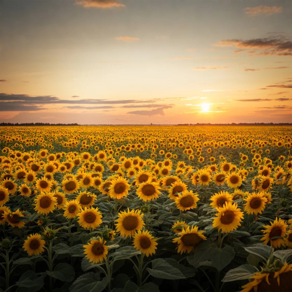 Herbst Sonnenblume Sonnenuntergang Fotografie Hintergrund BRP7-118