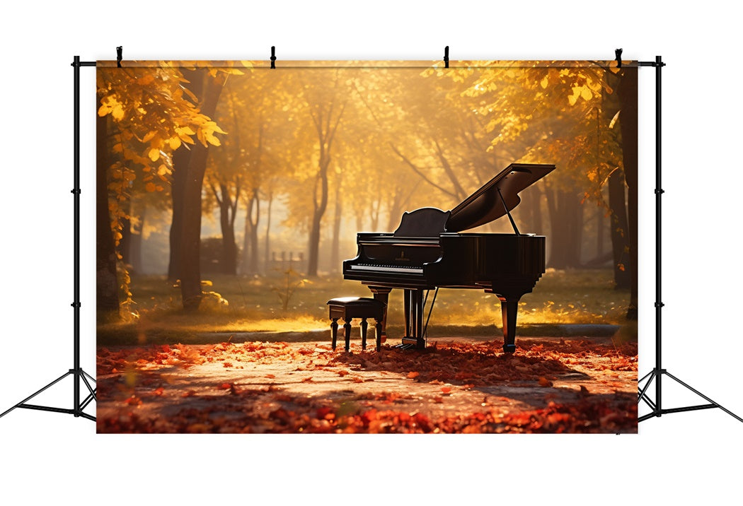 Herbst Harmonie Piano Park Hintergrund für die Fotografie BRP7-195