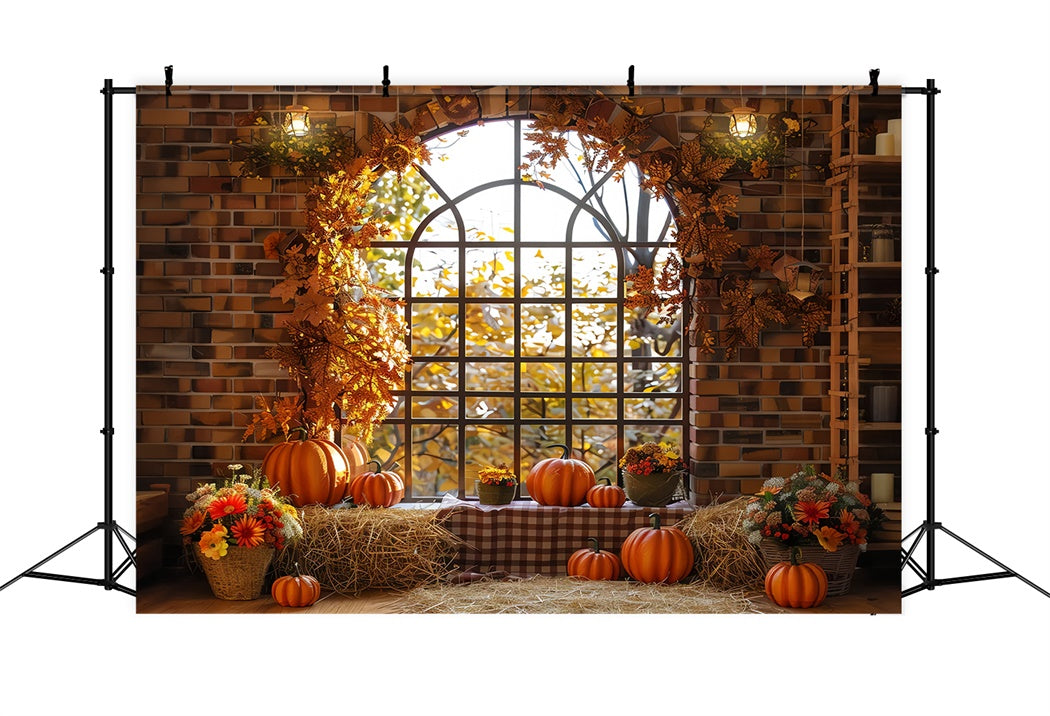 Herbstliche Ernte Schaufenster Kulisse für Fotografie BRP7-203