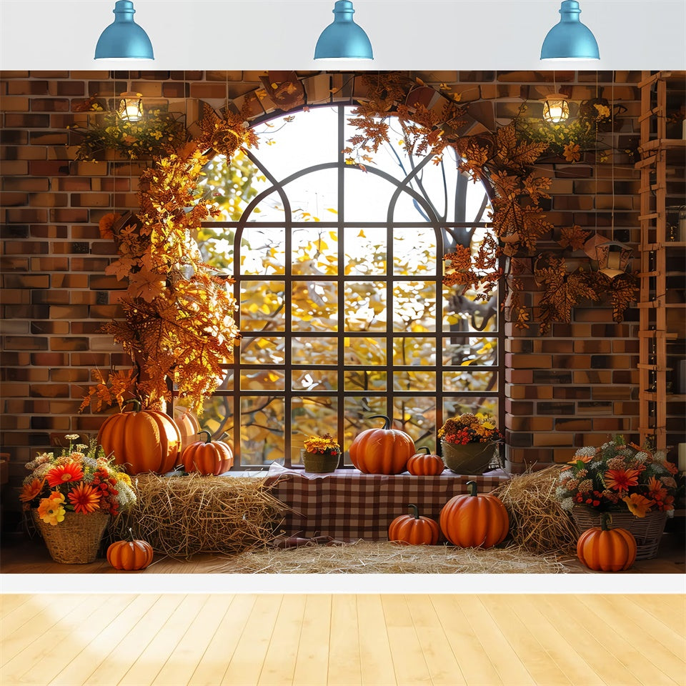 Herbstliche Ernte Schaufenster Kulisse für Fotografie BRP7-203