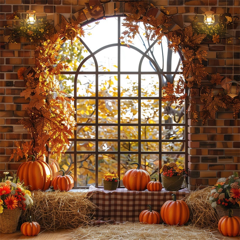 Herbstliche Ernte Schaufenster Kulisse für Fotografie BRP7-203