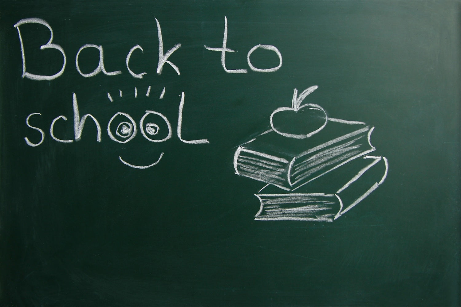 Zurück zu Schule Klassenzimmer Kreidetafel Fotografie Hintergrund BRP7-4