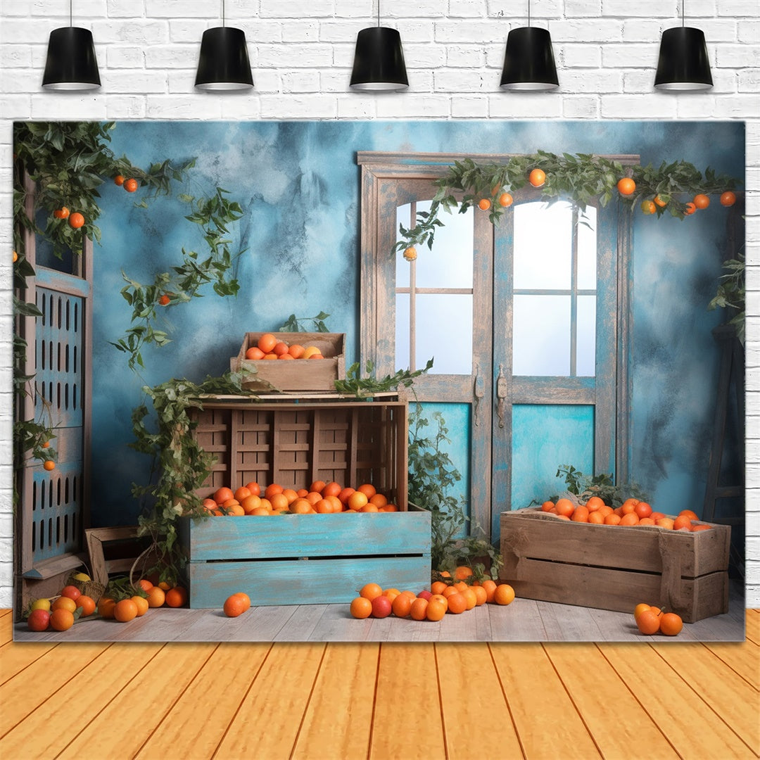 Herbst Orangen Zimmer Hintergrund für Fotografie BRP7-66