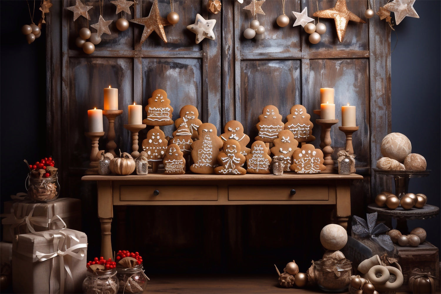 Lebkuchentisch Weihnachtskulisse BRP8-101