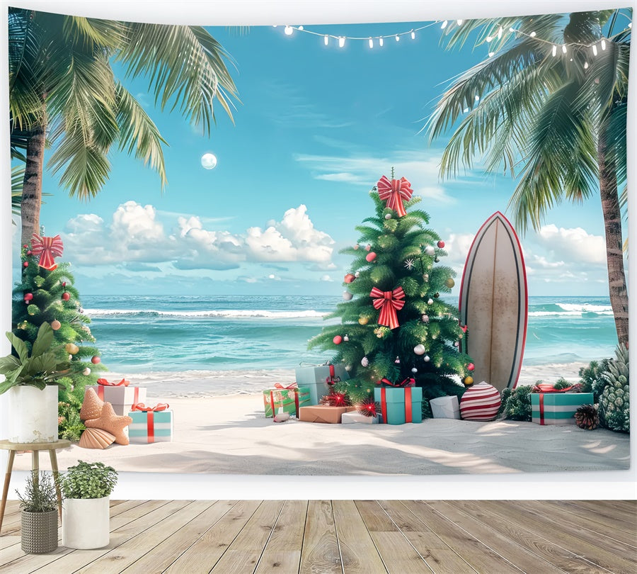 Tropische Weihnachten Strand Hintergrund BRP8-2