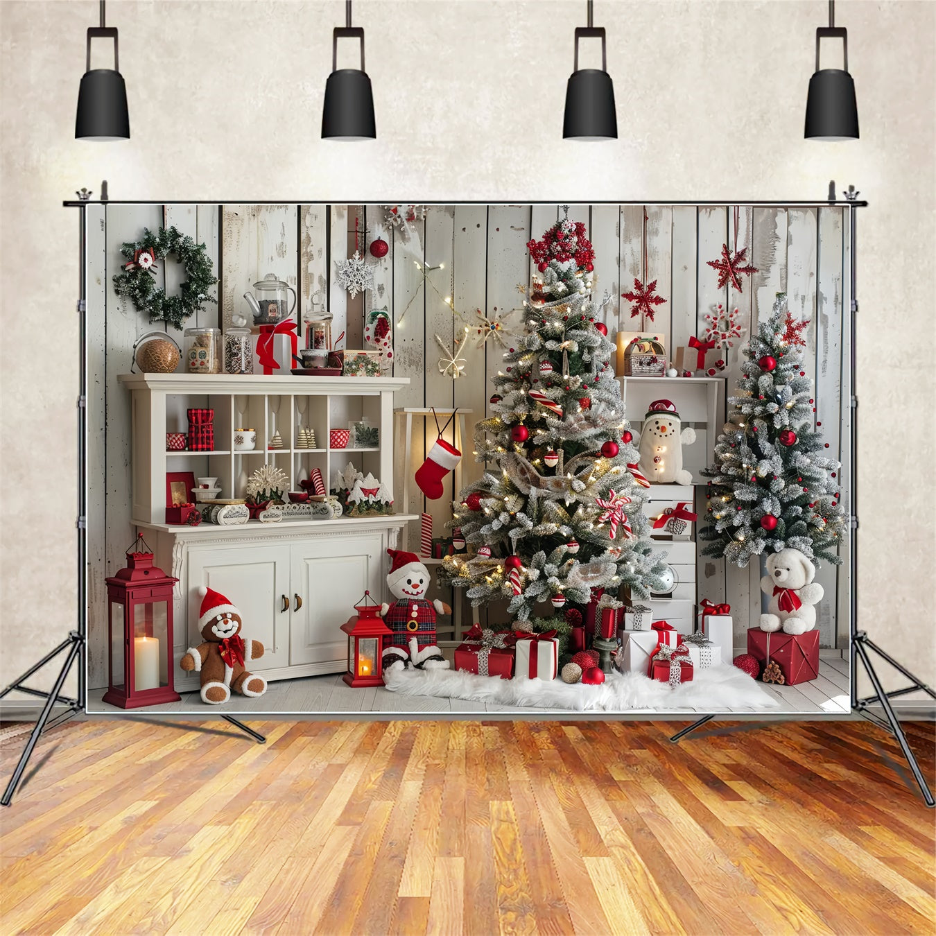 Weihnachtliche Hausdekoration Hintergrund BRP8-23