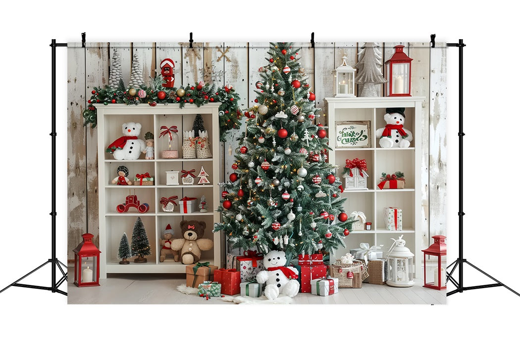 Weihnachten Holiday Toy Regal Hintergrund BRP8-24