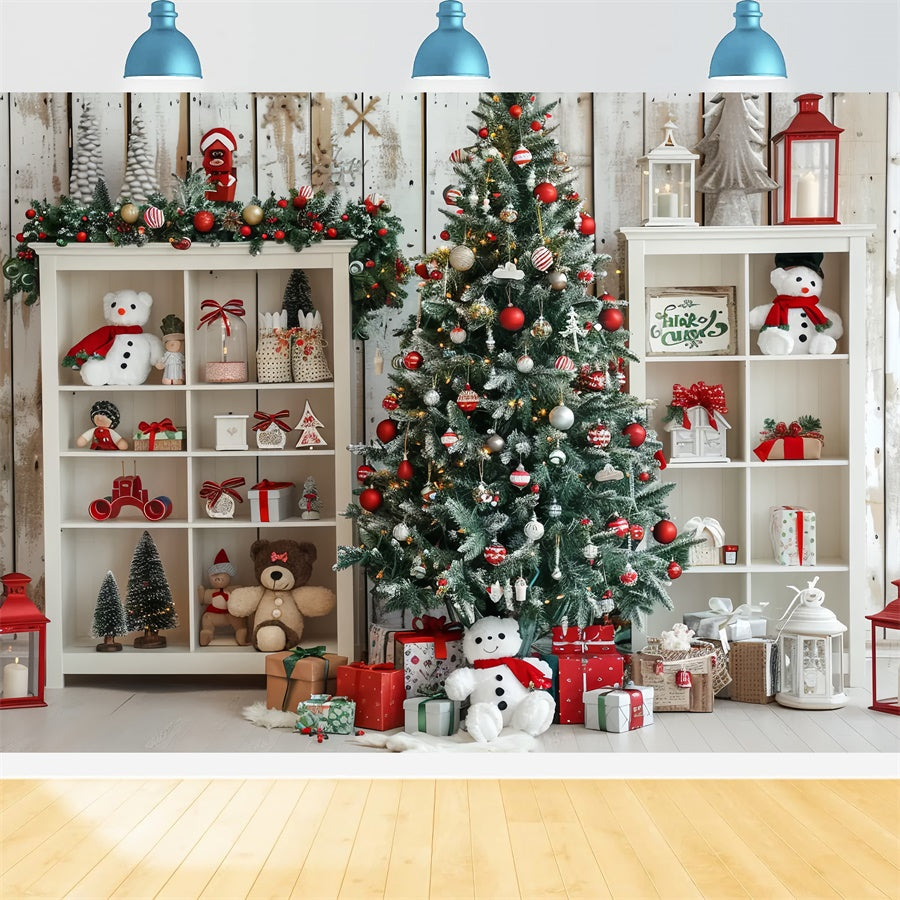 Weihnachten Holiday Toy Regal Hintergrund BRP8-24