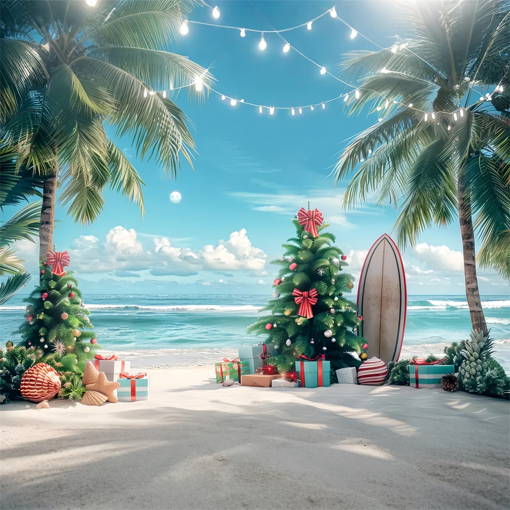 Tropische Weihnachten Strand Hintergrund BRP8-2