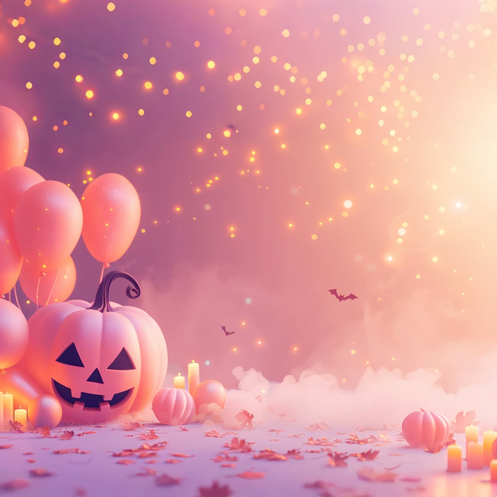 Verträumte Halloween-Kürbisse und Fledermäuse BRP8-334