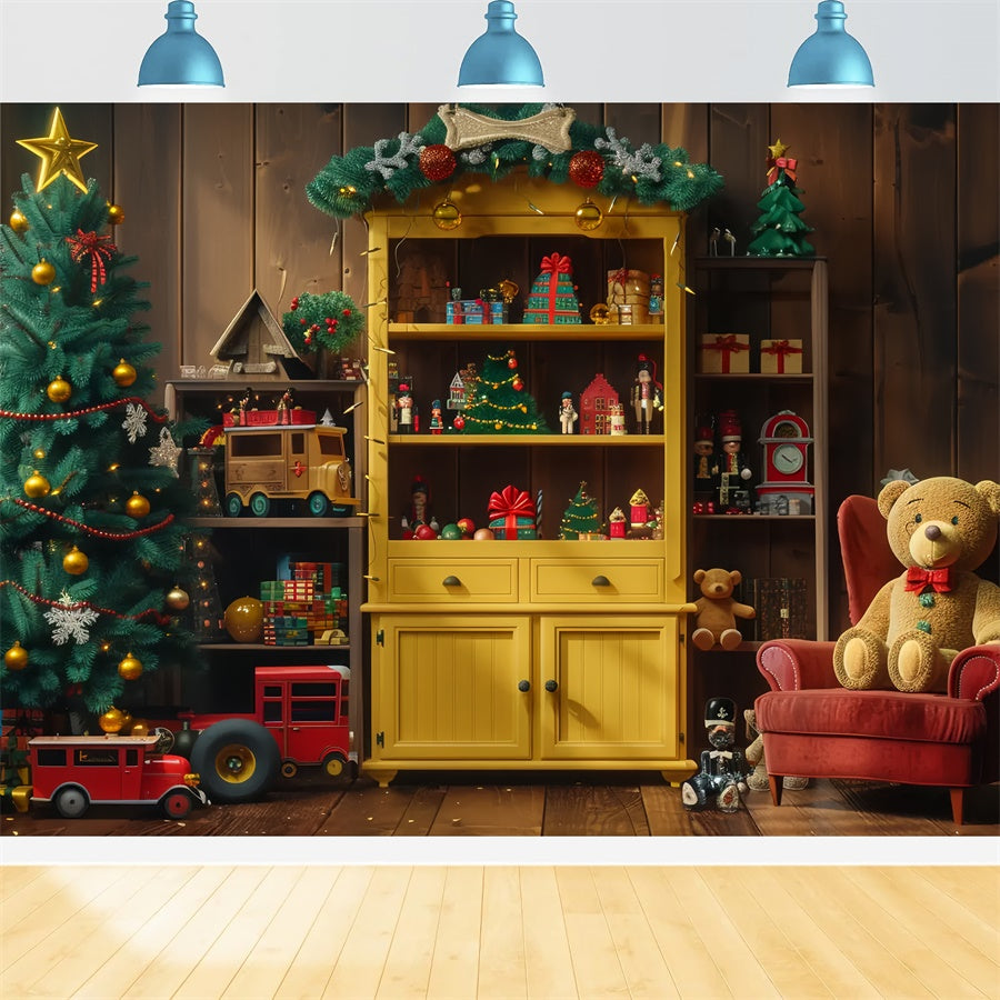 Weihnachtsspielzeug und -dekorationen Hintergrund BRP8-35