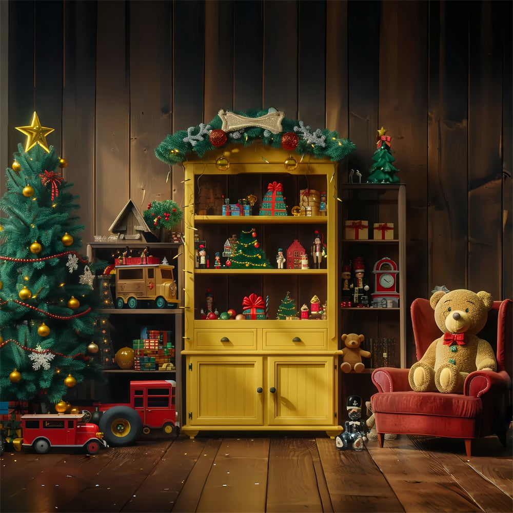Weihnachtsspielzeug und -dekorationen Hintergrund BRP8-35