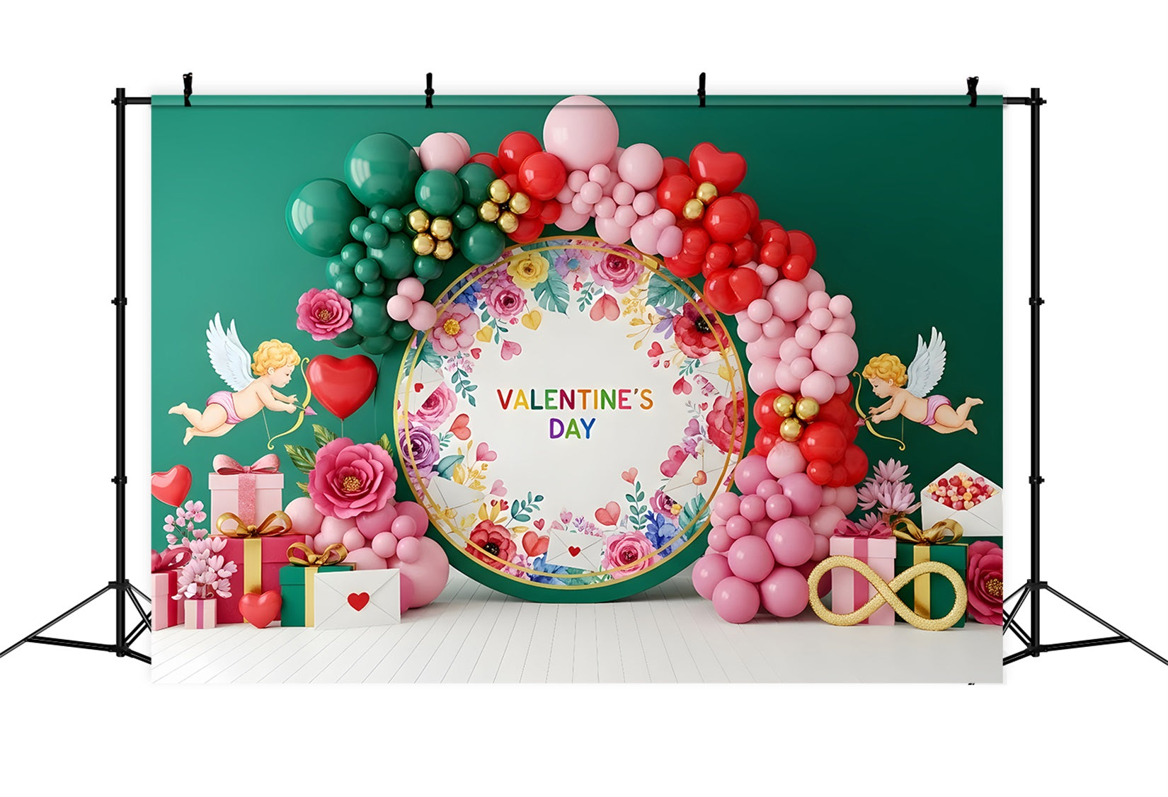 Ideen für Valentinstag-Hintergründe Amor Blumen Ballons Ideen für Valentinstag-Hintergründe Von Magali