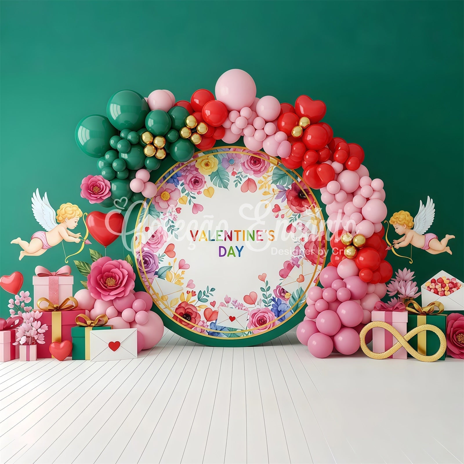 Ideen für Valentinstag-Hintergründe Amor Blumen Ballons Ideen für Valentinstag-Hintergründe Von Magali