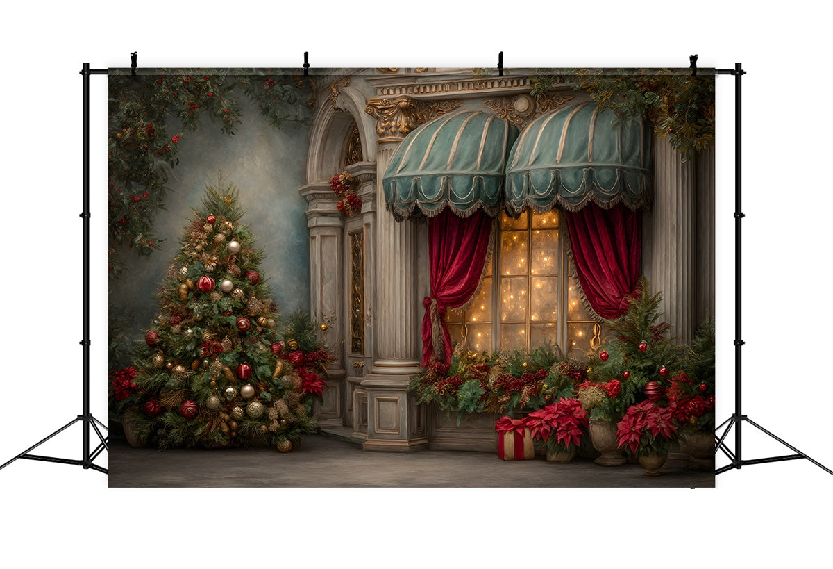 Xmas Backdrop Klassischer Palast Eingangs-Hintergrund CEM5-104