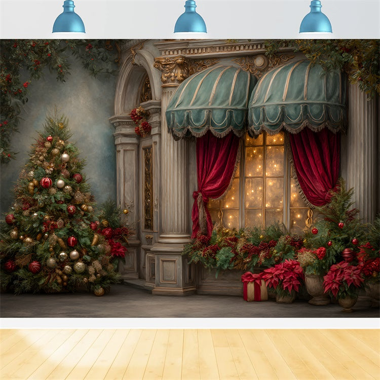 Xmas Backdrop Klassischer Palast Eingangs-Hintergrund CEM5-104