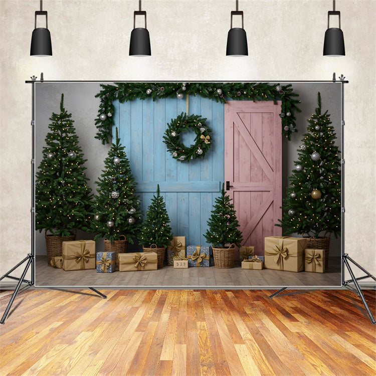 Weihnachten Fotokulissen Landhausstil Geschenk Dekor Hintergrund CEM5-11