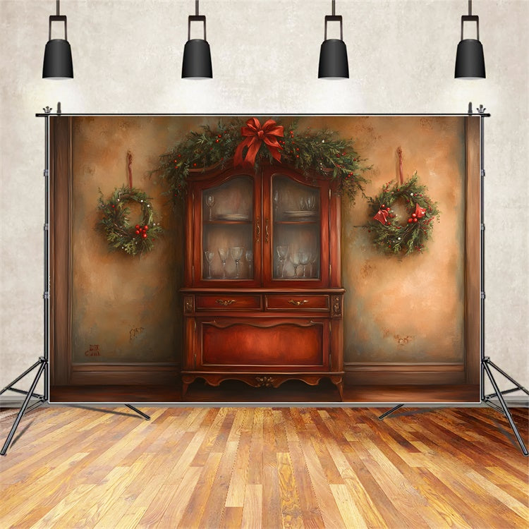 Weihnachten Backdrop Ideen Innen Urlaub Kränze Backdrop CEM5-23