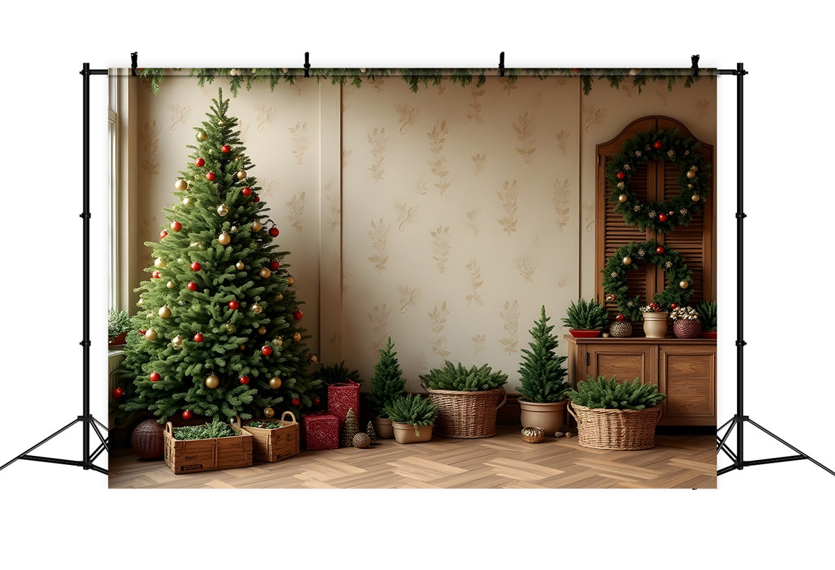 Weihnachtsbaum Backdrop Indoor Geschenke Dekor Backdrop CEM5-91
