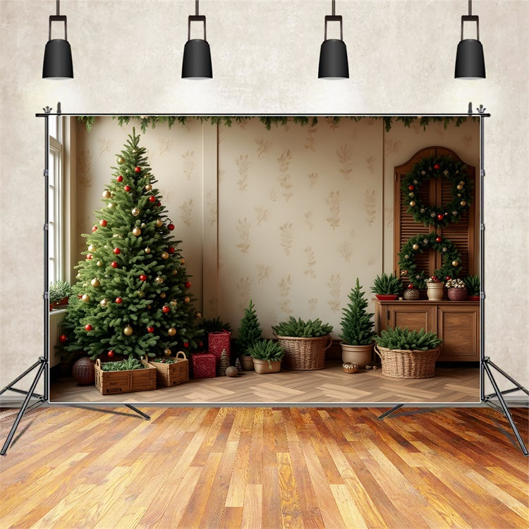 Weihnachtsbaum Backdrop Indoor Geschenke Dekor Backdrop CEM5-91